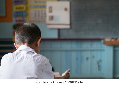 Students are learning in classroom in rural school. Classroom atmosphere in local Thai school with copy space.  - Powered by Shutterstock