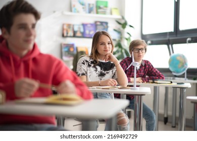 Students Paying Attention Class Sitting Their Stock Photo 2169492729 ...