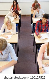 Students Sitting Exam