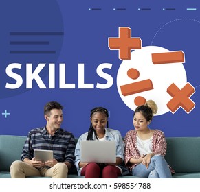 Students solving mathematics solution lessons