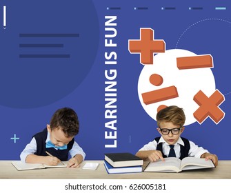 Students solving mathematics solution lessons