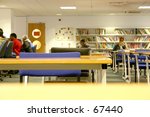 Students Studying at a library