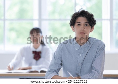 Students taking cram school classes