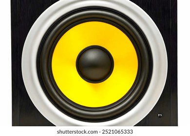 studio audio speaker in closeup