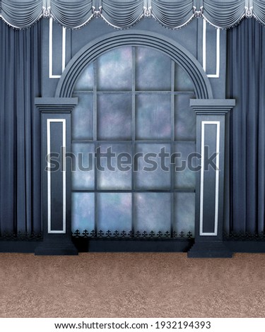 Studio background scenes. Can be easily used for backgrounds in photo editing.