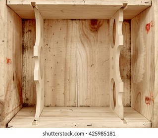 A Studio Close Up Of A Wooden Wine Box