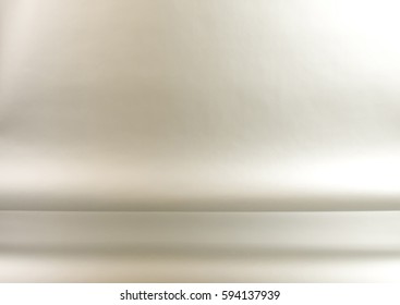 Studio Glossy Background With Table Silver Color