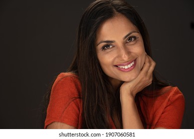 Studio image of beautiful Asian Indian woman with expression. - Shutterstock ID 1907060581