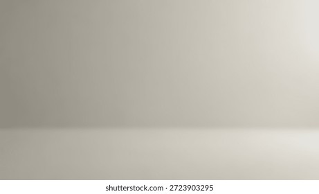 Studio Interior Clean with blank backdrop for product photography and design.