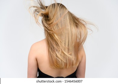 Similar Images Stock Photos Vectors Of Back View Of Woman With Long Beautiful Blond Hair