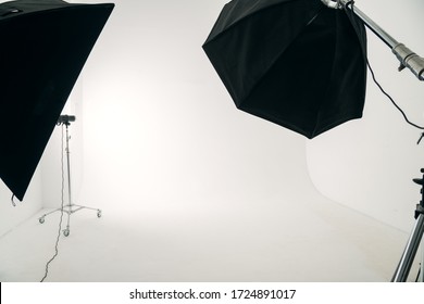 Studio Light On White Cyclorama