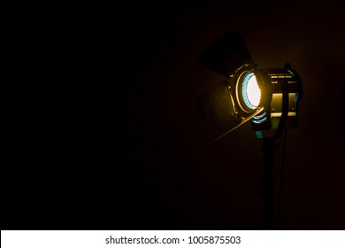 Studio lighting using space for background production film . equipment for photography , video maker