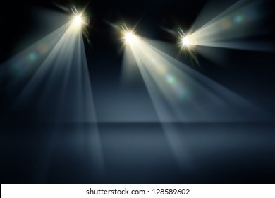 Studio Lights Background - Shutterstock ID 128589602