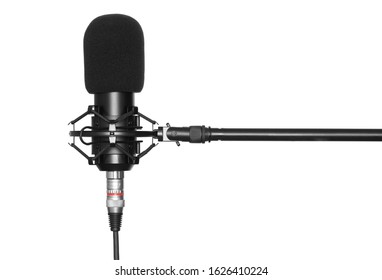 Studio Microphone Isolated On White Background