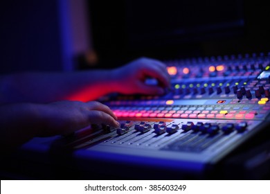 Studio Music Mixing Board