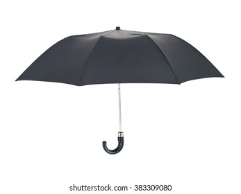 A Studio Photo Of A Black Umbrella