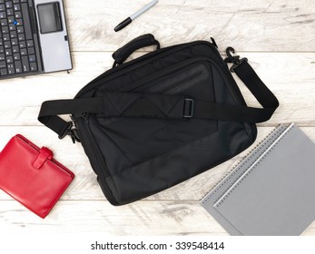 A Studio Photo Of A Laptop Shoulder Bag