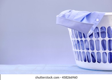 A Studio Photo Of A Laundry Washing Basket