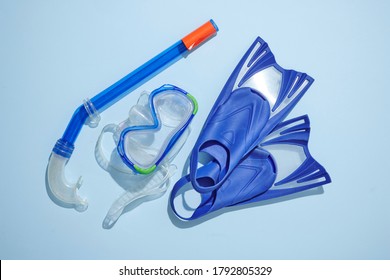 A Studio Photo Of Snorkling Gear