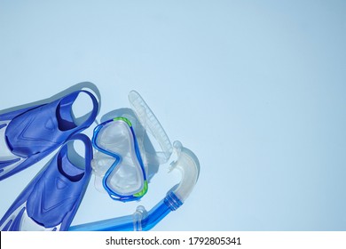 A Studio Photo Of Snorkling Gear