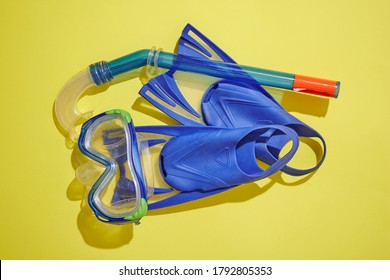 A Studio Photo Of Snorkling Gear