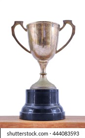 A Studio Photo Of A Vintage Trophy