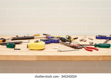 A Studio Photo Of Workshop Tool Bench
