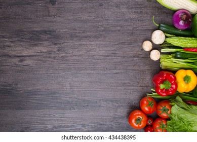 Studio Photography Different Fruits Vegetables On Stock Photo 434438395 ...