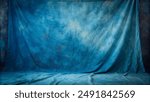 studio portrait backdrops traditional painted canvas or muslin fabric cloth studio backdrop or background suitable for use with portraits products and concepts dramatic blue modulations