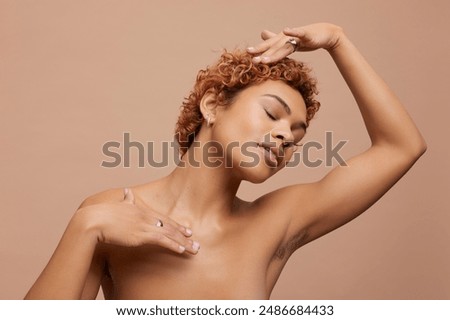 Studio portrait of non binary person