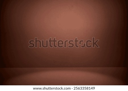 Studio room, wall as Background of Mocha mousse, Panton color of the year 2025. Abstract brown wall bg. Backdrop. podium. Warm gradient closeup. Mocha Mousse tan abstract bg. shadows. Template design