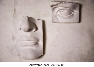 Studio Sculpture Of The Human Face.