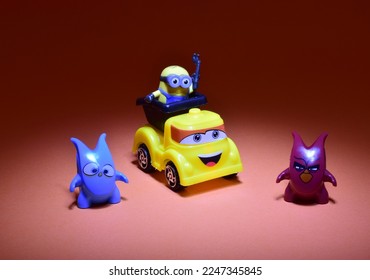 studio shoot toy car background