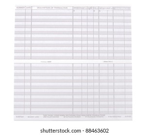 Studio Shot Of Balance Sheet Isolated On White Background