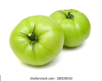 Studio Shot Of Green Tomato 