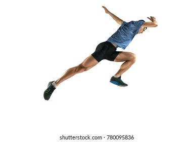 Air Caucasian Professional Male Athlete Runner Stock Photo (Edit Now ...