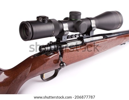 studio shot hunting scoped rifle 2510 stock photo edit now