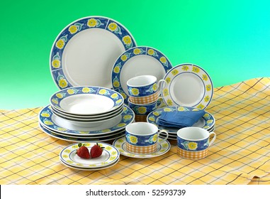 Studio shot of a set of tableware. - Powered by Shutterstock - Get 15% off with code: PIKWIZARD15