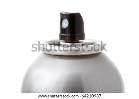 Studio shot of spray can isolated