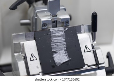 Study Histological sample and preparing a biopsy by use Microtome in Lab.
