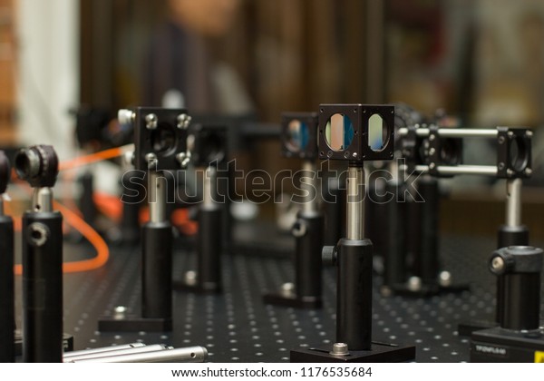 Study Lasers On Test Bench Science Stock Photo Edit Now 1176535684