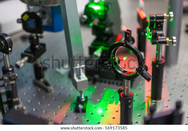 Study Lasers On Test Bench Science Stock Photo Edit Now 569173585