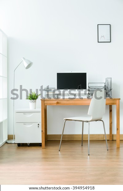 Study Room Wood Flooring Simple Light Stock Photo Edit Now