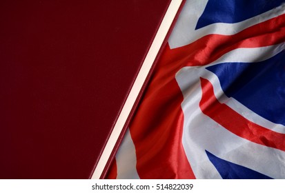 Study In Uk - United Kingdom Flag Education Concept