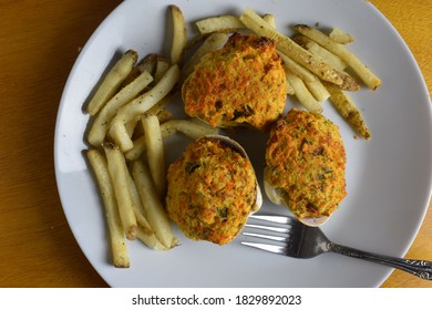 Stuffed Clam Shells Wioth Fries