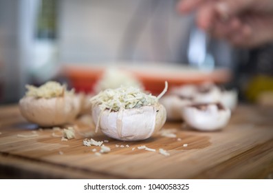 Stuffed Mushrooms With Blue Cheese