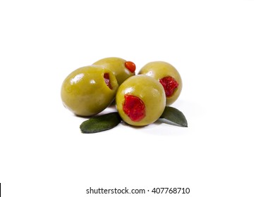 Stuffed Olives Isolated