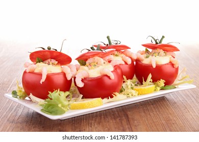 Stuffed Tomato With Shrimp