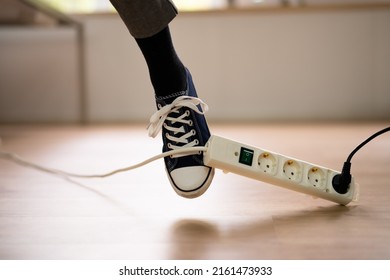 Stumble And Fall Over Wire In Office