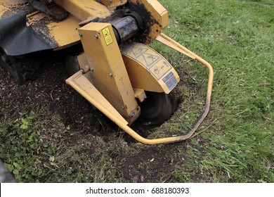 Stump Grinder In Action